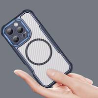 Leading Series MagSafe Silikoniskais apvalks iPhone 16 Pro - zils