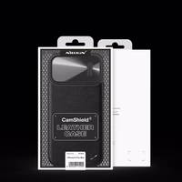Nillkin CamShield ādas S apvalks iPhone 14 Pro Max ar kameras vāciņu melns