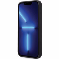 BMW BMHMP14SSILBK2 viedtālruņa apvalks iPhone 14 - melns Signature Liquid Silicone MagSafe