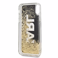 Karl Lagerfeld KLHCI65KAGBK iPhone Xs Max melns Karl logo Glitter