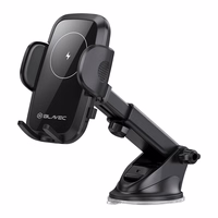 Blavec Car turētājs BHC-03 15W with induction charging to windshield (BHC03-WIB) melns