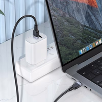 USB kabelis Hoco X109 60W USB-C uz USB-C 2.0m melns