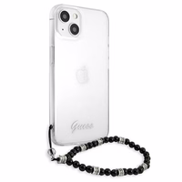 Guess GUHCP13SKPSBK iPhone 13 mini 5.4" Caurspīdīgs cietais apvalks Melnais Pērle