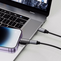 Tech-Protect UltraBoost Lightning (spraudnis) / USB-C (ligzda) adapteris - melns