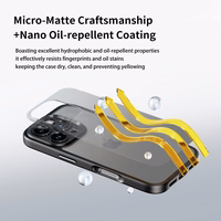 Rock Guard Touch Matte Series viedtālruņa apvalks Iphone 16 Pro zils