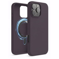 Maciņš "TM MagSafe Silicone" iPhone 14 Pro Max / Plūškoka /