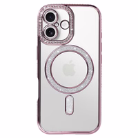 Bling Magsafe rozā viedtālruņa apvalks iPhone 17