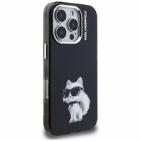 Karl Lagerfeld IML Aquarelle Choupette & Logo iPhone 16 Pro macins - melns