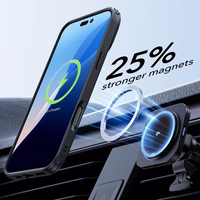 ESR Classic Hybrid Kickstand Halolock MagSafe komplekts ar aizsargstiklu iPhone 16 - melns