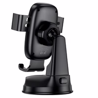 Borofone auto gravitācijas turētājs BH130 Follower pie stikla melns