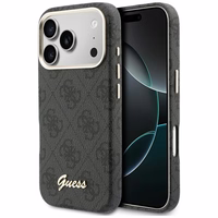 Guess 4G Script MagSafe futrālis iPhone 17 Pro - melns