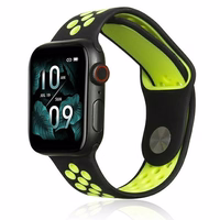 Beline Siksniņa Apple Watch Sport Silicone 38/40/41mm melns/laims