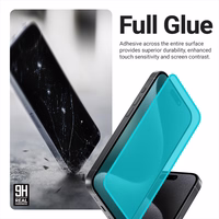 Crong 3D Armor Glass - 9H Full līme Tempered Glass iPhone 16 / iPhone 15 + Installation Frame