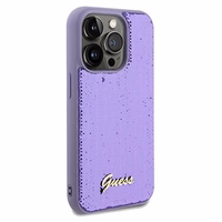 Guess Sequin Script Metal viedtālruņa apvalks iPhone 13 Pro Max - violeta