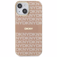 DKNY IML Mono un svītras Magnētiskais viedtālruņa apvalks iPhone 15 Plus / 14 Plus - rozā