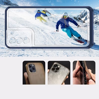 Clear 3in1 viedtālruņa apvalks Samsung Galaxy S23+ silikona apvalks ar rāmi zils