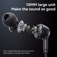 Yesido austiņas YH53 ar mikrofonu melnas krāsas