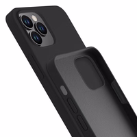 3mk silikona viedtālruņa apvalks iPhone 12 Pro Max - melns