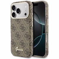 Guess 4G Script MagSafe futrālis iPhone 17 Pro Max - Brūns