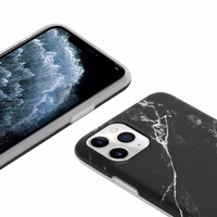 Crong Marble maciņš – iPhone 11 Pro maciņš (melns)