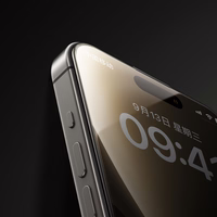 Benks Rūdīts stikls Arc Shield Pilna Pārklājums (GA62) Iphone 15 Pro Max melns