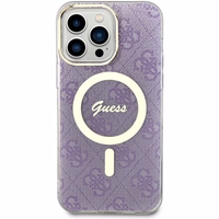 Guess GUHMP14XH4STU iPhone 14 Pro Max 6.7" violets cietais viedtālruņa apvalks 4G Magnētiskais