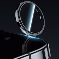 Benks Grūdinātais stikls Glass Warrior Metāla objektīva aizsargstikls kamerai Iphone 17 Air (1 gab.) melns