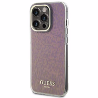 Guess GUHCP15XHDECMP iPhone 15 Pro Max 6.7" rozā/rozā cietais apvalks IML Faceted Mirror Disco Iridescent