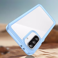 Kosmosa apvalks Samsung Galaxy A26 ar elastīgu rāmi - zils