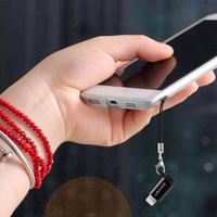 USAMS Adapter microUSB-lightningar siksniņu melns SJ152ML01 (US-SJ152)