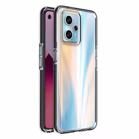 Spring Case viedtālruņa apvalks Realme 9 Pro+ / Realme 9 silikona vāks ar rāmi melns