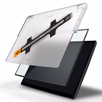 Spigen Glas.tR EZ Fit aizsargstikls Tesla Model X 2022 / Model S 2021 - melns