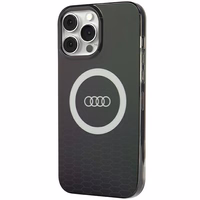 Audi IML Lielais Logotips Magnētiskais viedtālruņa apvalks iPhone 13 Pro / 13 - melns