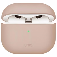 Uniq Lino silikona apvalks AirPods 4 - rozā