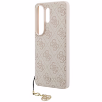 GUESS maciņš for SAMSUNG S26 Ultra GUHMS26LGF4GPI (PU 4G Classic Logo with Charm) rozā