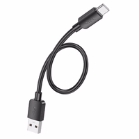 Kabelis USB A uz USB C Hoco PD 2,4A 27W 0,25 m X96 melns
