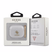 Guess GUA3UCG4GT AirPods 3 vāciņš caurspīdīgs Glitter kolekcija