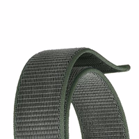Crong Nylon - sporta Band Apple Watch 44/45/46/49 mm (Military zaļš)