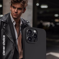 Crong Color Cover Magnetic - iPhone 15 Pro MagSafe maciņš (melns)