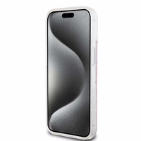 DKNY šķidrā spīduma vairāku logotipu viedtālruņa apvalks iPhone 15 / 14 / 13 - rozā