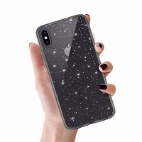 Crystal Glitter apvalks Iphone X/XS (5,8") sudraba