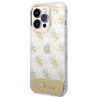 Guess GUHCP14LHG4MHG iPhone 14 Pro 6.1 "zeltains / zeltains cietais apvalks 4G Raksta Scenārijs