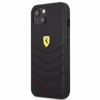 Ferrari FEHCP13SRQUK iPhone 13 mini 5.4 melns kietais apvalks Off Track Carbon Stripe