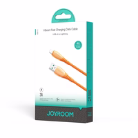 Joyroom S-A59 Vibrant Series 3A USB-A - Lightning kabelis 1.2m - oranžs