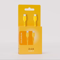 COLORUM kabelis USB-C - Lightning 1,8m 2,4A CK12-CL-05 xYellow