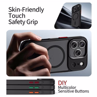 Tech-Protect MagMat XT 4-komplekts Magnētiskais viedtālruņa apvalks iPhone 17 Pro Max - Matēts melns