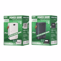 Ārējā baterija Power Bank Remax RPP-118 22.5W 80000mAh melna