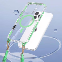 Aizsargstikls Tel Protect Strap Clear Case Iphone 17 Pro Max - zaļš