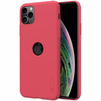 Nillkin Super Frosted Shield - maciņš Apple iPhone 11 Pro z wycięciem na logo (Bright sarkans)