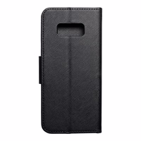 FANCY grāmatas veida viedtālruņa apvalks SAMSUNG Galaxy S8 melns